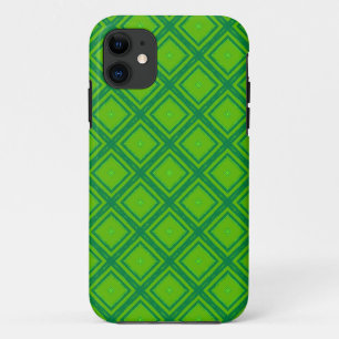 Groen modern geometrisch mozaïekpatroon 3 Case-Mate iPhone case