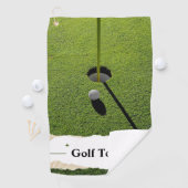 Groen Modern Golf Tips Custom Beste golfhanddoeken Golfhanddoek (Insitu)