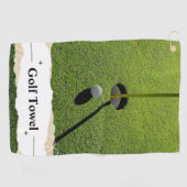 Groen Modern Golf Tips Custom Beste golfhanddoeken Golfhanddoek (Horizontaal)