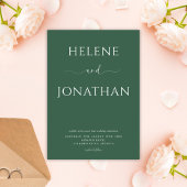 Groen Modern Minimalistisch Eenvoudig Elegant Brui Kaart