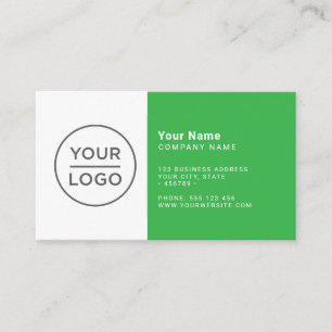 Groen modern minimalistisch elke kleur visitekaartje