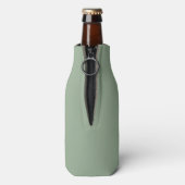 Groen Modern Script Gepersonaliseerde Groomsmen Fl Flesjeskoeler (Fles Achterkant)