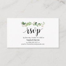 Groen, Modern Zwart Script, online RSVP