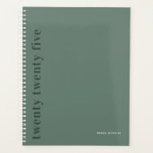 Groen | Moderne Elegante Minimalistische Monogram Planner (Voorkant)