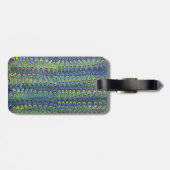 Groen Moderne Marmering Molly's Tuinpatroon Bagagelabel (Achterkant horizontaal)