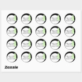 Groen moederschapsdress Ronde: label (Vel)