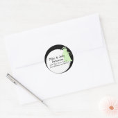 Groen moederschapsdress Ronde: label (Envelop)