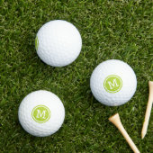 Groen monogram - Aangepaste Golf Balls Golfballen (Insitu Gras)