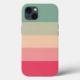 Groen Monogram - ColorBlock Horizontale Streep Roz Case-Mate iPhone Case