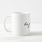 Groen Monogram Initiaal _be cadeau_ Design 11oz Koffiemok (Links)