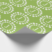Groen Monogram Inpakpapier (Hoek)