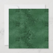 Groen Monogram Modern Huwelijk  Save The Date (Achterkant)