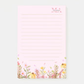Groen Monogram Moderne Minimalistische Notities Post-it® Notes (Voorkant)