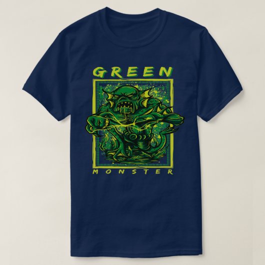 Groen monster 1 t-shirt (Design voorkant)