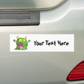 Groen monster (aanpasbaar) bumpersticker (Op auto)