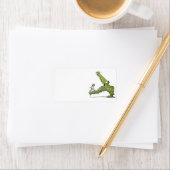 Groen monster adreslabel etiket (Insitu)