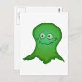 Groen monster Briefkaart (Voorkant / Achterkant)