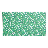 Groen monster een patroon van tropische bladeren kussensloop (Achterkant-Rechts)