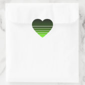 groen monster hart sticker (Tas)