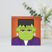 Groen monster kaart (Staand voorkant)