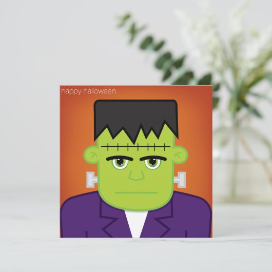 Groen monster kaart (Staand voorkant)