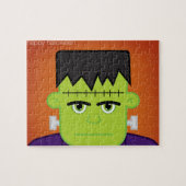 Groen monster legpuzzel (Horizontaal)