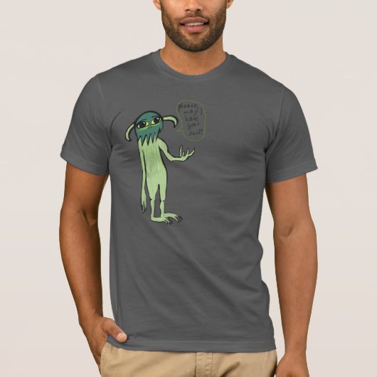 Groen monster Shirt smeken (Voorkant)