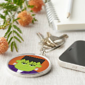 Groen monster sleutelhanger (Zijkant)