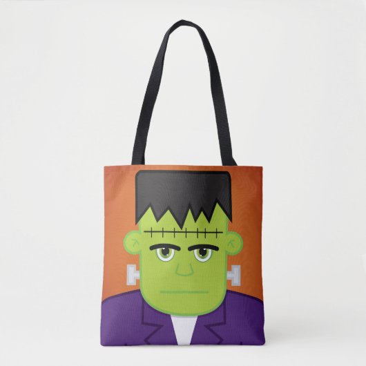 Groen monster tote bag (Voorkant)