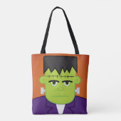 Groen monster tote bag (Achterkant)
