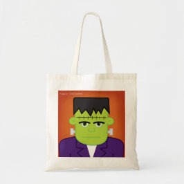 Groen monster tote bag