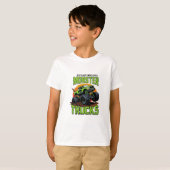 Groen Monster Truck T-Shirt Ontwerp (Voorkant volledig)