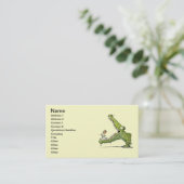 Groen monster Visitekaartje (Staand voorkant)