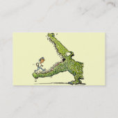 Groen monster Visitekaartje (Achterkant)