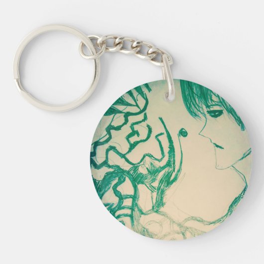 groen monster yaei manga anime cartoon sleutelhanger (Voorkant)