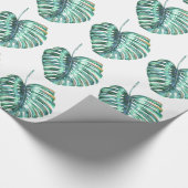 Groen monsterpalm tropisch cadeaupapier (Hoek)