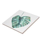 Groen monsterpalm tropisch tegeltje (Zijkant)