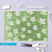 Groen Mos en Daisy Illustratie Tissuepapier (Craft)