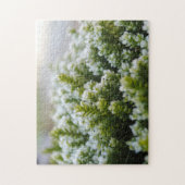 Groen Mos Mooie Frosty Herfst Planten Macro Legpuzzel (Verticaal)