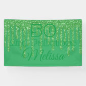 Groen mousserend 50 en verbluffend zeemannen spandoek (Horizontaal)