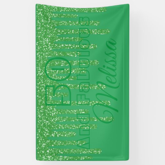 Groen mousserend 50 en verbluffend zeemannen spandoek (Verticaal)