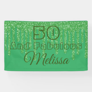 Groen mousserend 50 en verbluffend zeemannen spandoek