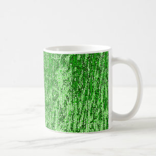 Groen mozaïekpatroon koffiemok