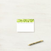 Groen mozaïekpatroon Motiverende quote-stijl Post-it® Notes (Op bureau)