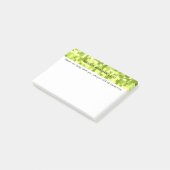 Groen mozaïekpatroon Motiverende quote-stijl Post-it® Notes (Schuin)