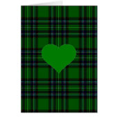 Groen N' Black tartan plaid - groen hartaccent (Voorkant)