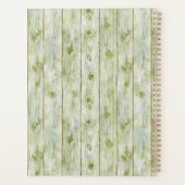 Groen namaak hout Mooie herten Planner (Achterkant)