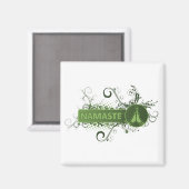Groen Namaste Engels Magneet (Voorkant / Achterkant)