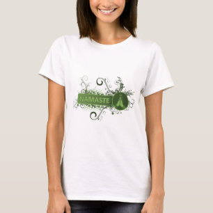 Groen Namaste Engels T-shirt
