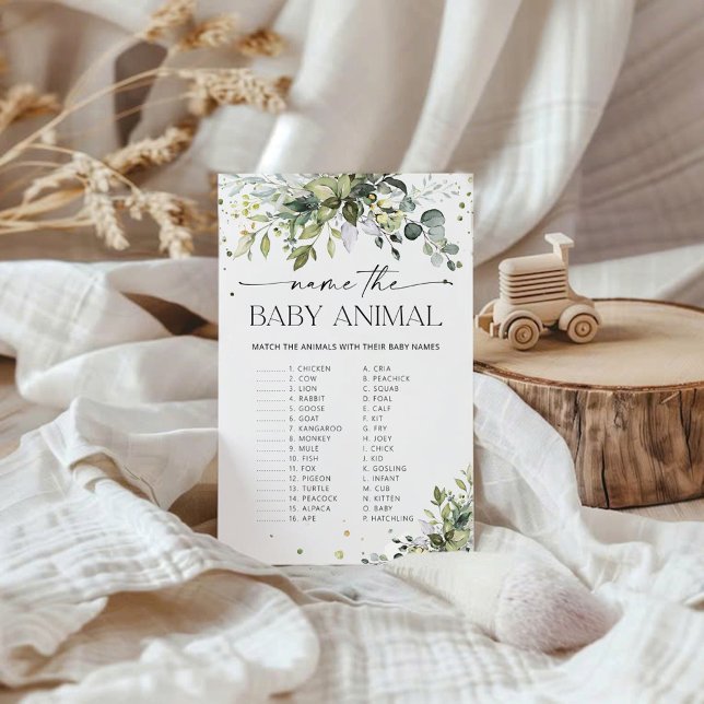 Groen Name the Baby Animal Game (Creator heeft geüpload)